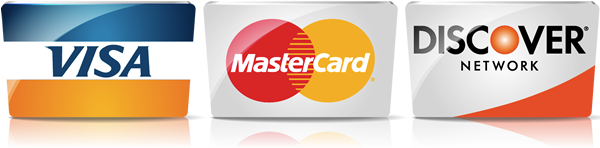 Visa Mastercard Discover Card logos